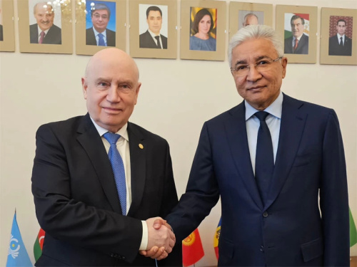 The CSTO Secretary General Imangali Tasmagambetov had a meeting with the CIS Secretary General Sergey Lebedev The CSTO Secretary General Imangali Tasmagambetov had a meeting with the CIS Secretary General Sergey Lebedev